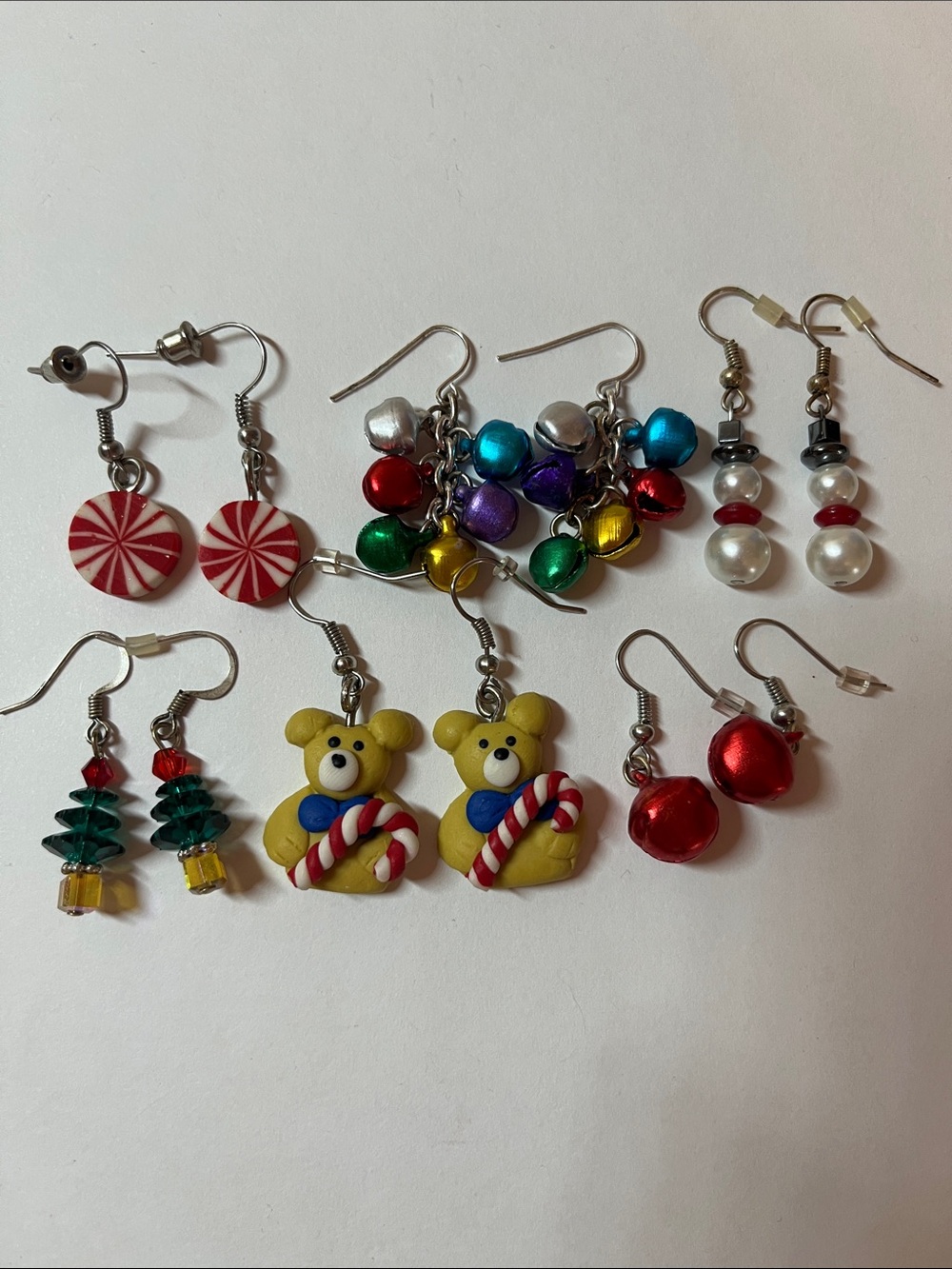 Bundle of 6 pairs of Christmas earrings